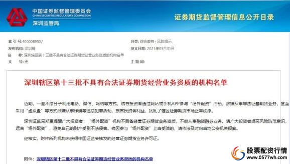 _ 场外配资公司黑名单 _极速配资